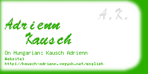 adrienn kausch business card